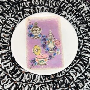 Vintage Purple Decorative mini  Plate